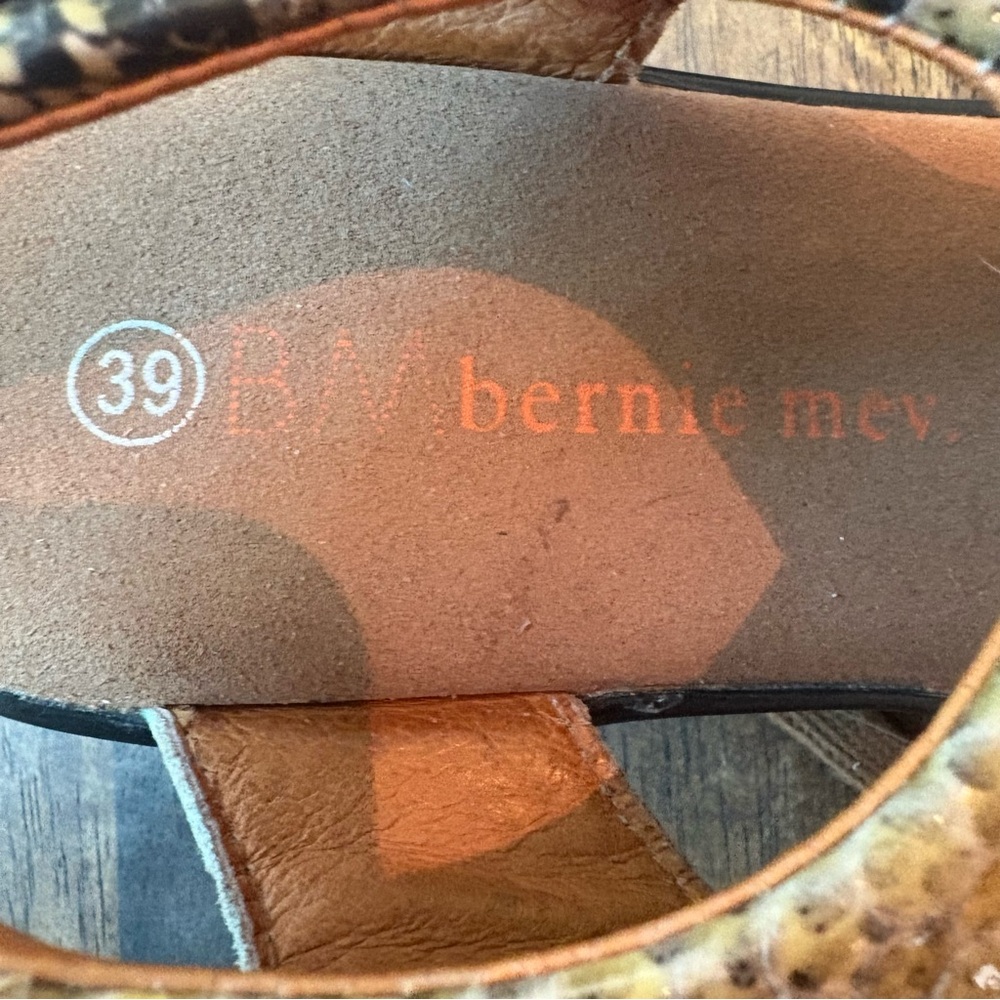 BERNIE MEV Marcelo Retile Print Lace Up Sandals! Back Strap.Great condition! 39 - Picture 7 of 9